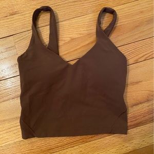 Brown lululemon align tank